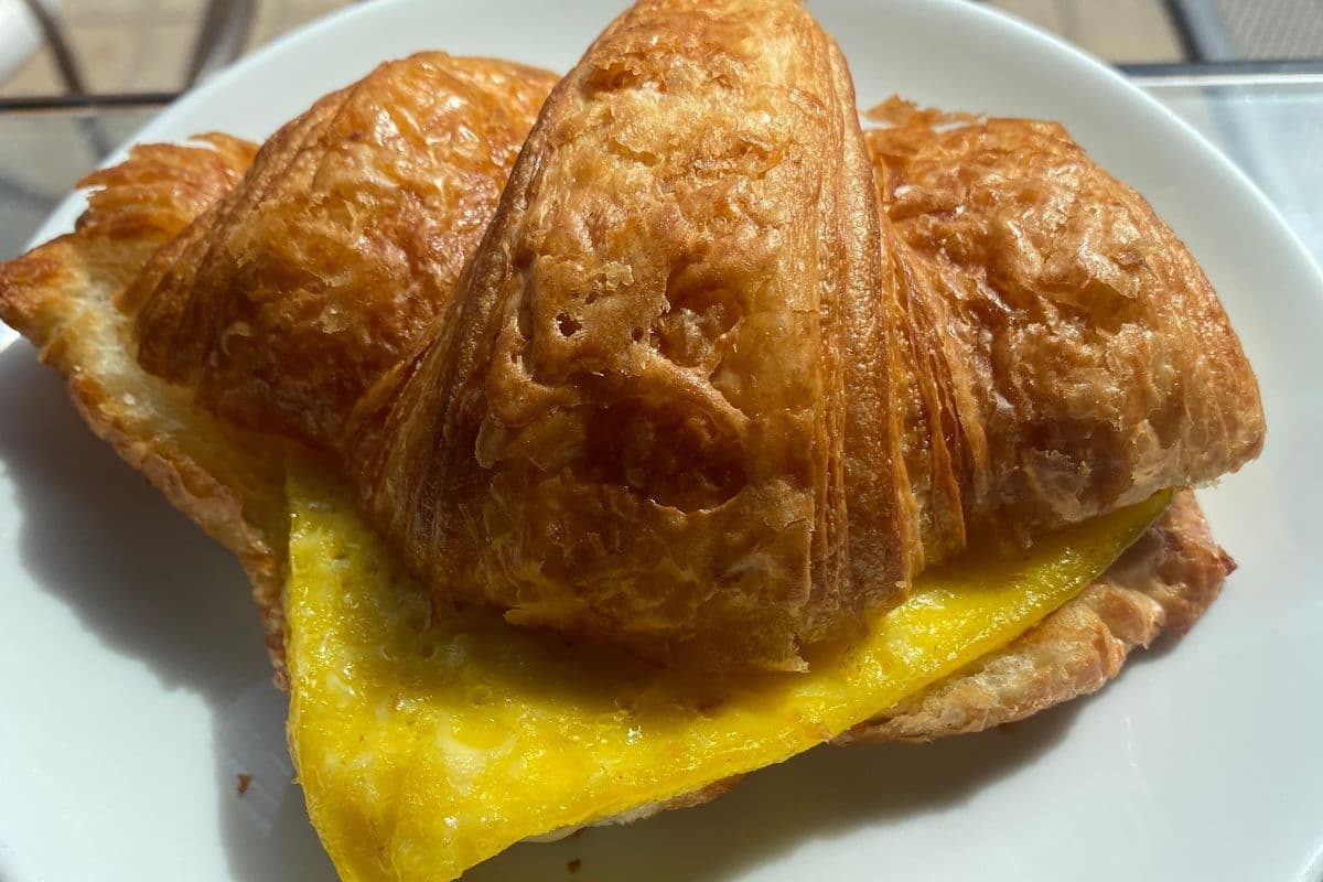 Egg and Cheddar Croissant