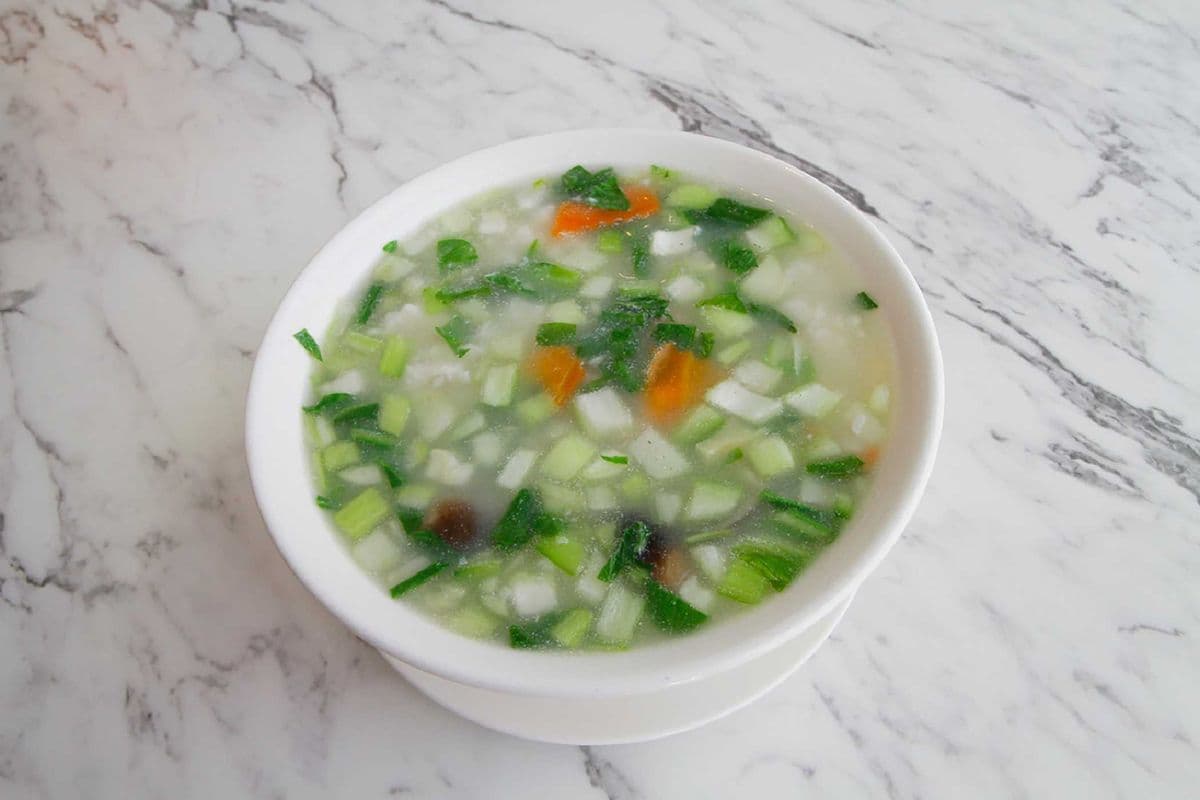 Rice Porridge with Fish and Vegetables 鮮魚泡飯