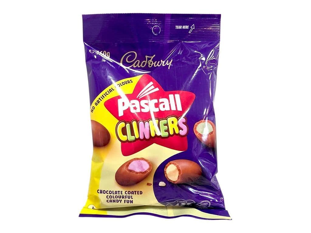 Cadbury Pascall Clinkers Australian Chocolate Coated Candies 160g