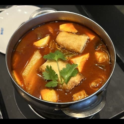 (Single) Spicy Stinky Tofu Hot Pot (Spicy) / (單點) 麻辣大腸臭豆腐鍋(辣) 