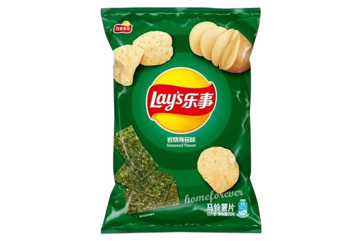 Lays Seaweed Flavor Chinese (70gm) (162 Cal)