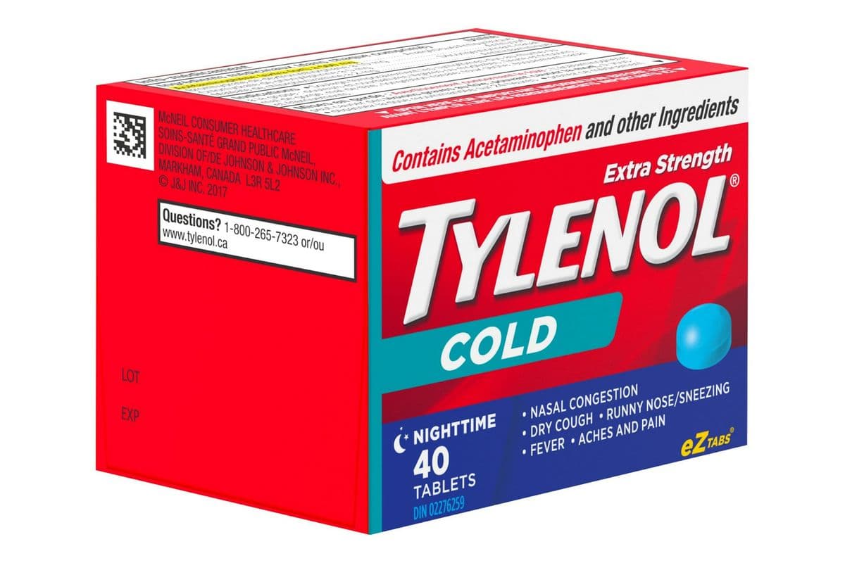 Tylenol Cold Extra Strength Night Tablets (40 ct)