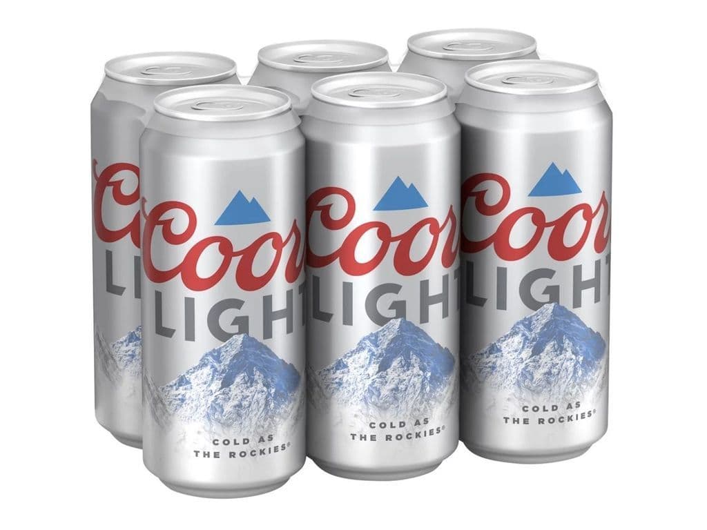 Coors Light, 6pk 473ml beer (5.0% ABV)
