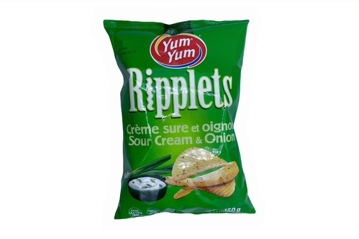 Yum Yum Riplets crème sure et oignon / Sour Cream & Onion (150 g)