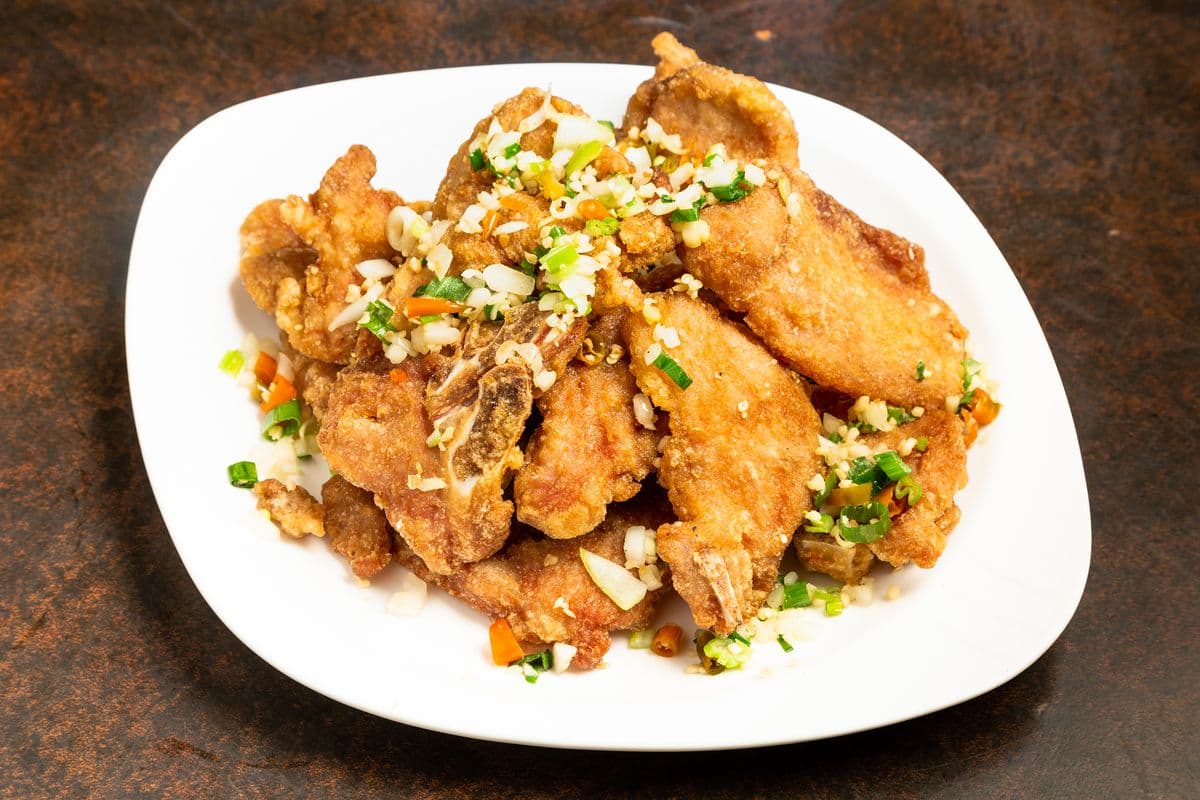803. Deep-Fried Pork Chops with Chili Salt