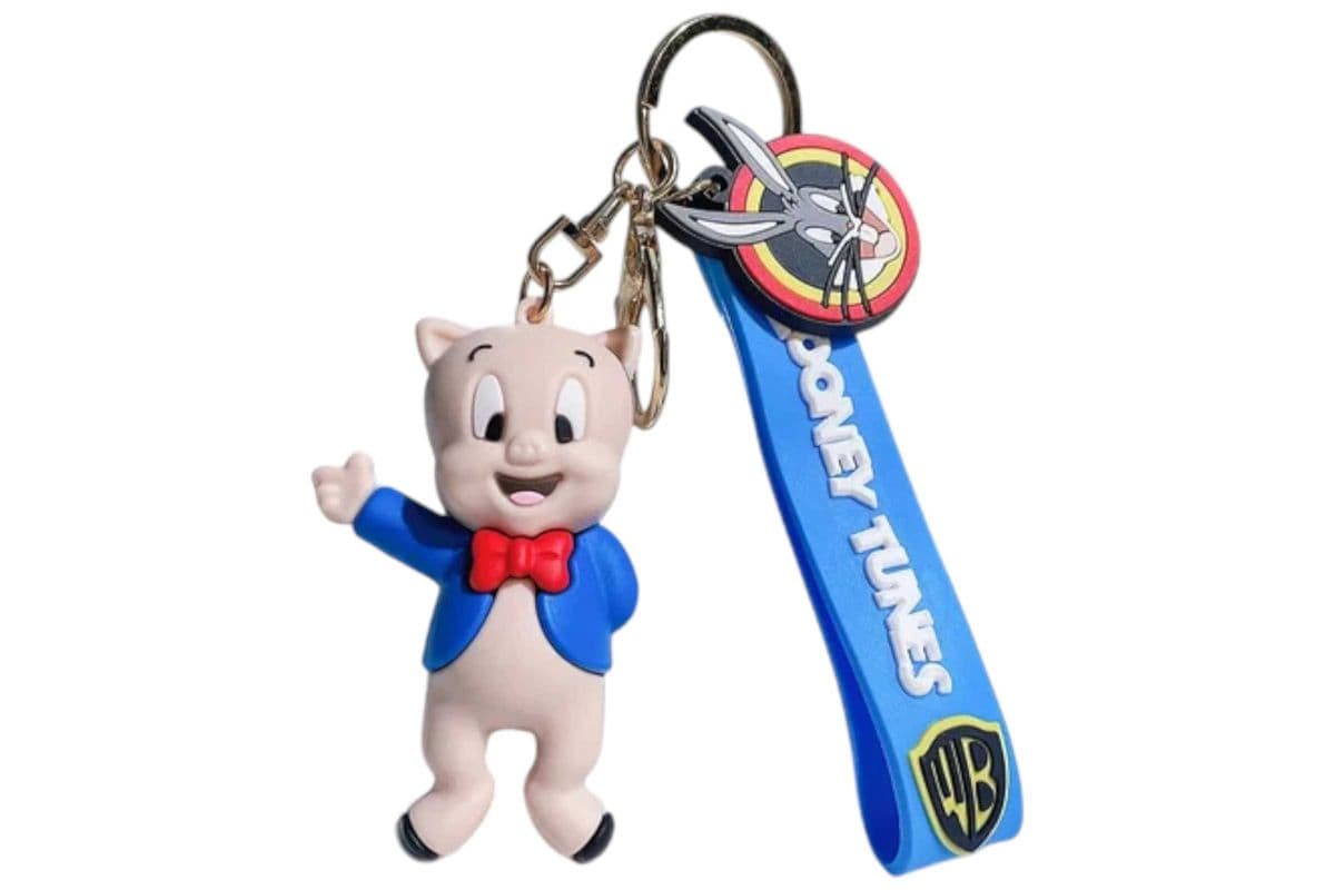 LOONEY TUNES PORKY PIG KEYCHAIN