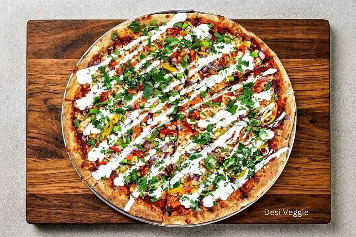 16" Desi Veggie Local Pizza