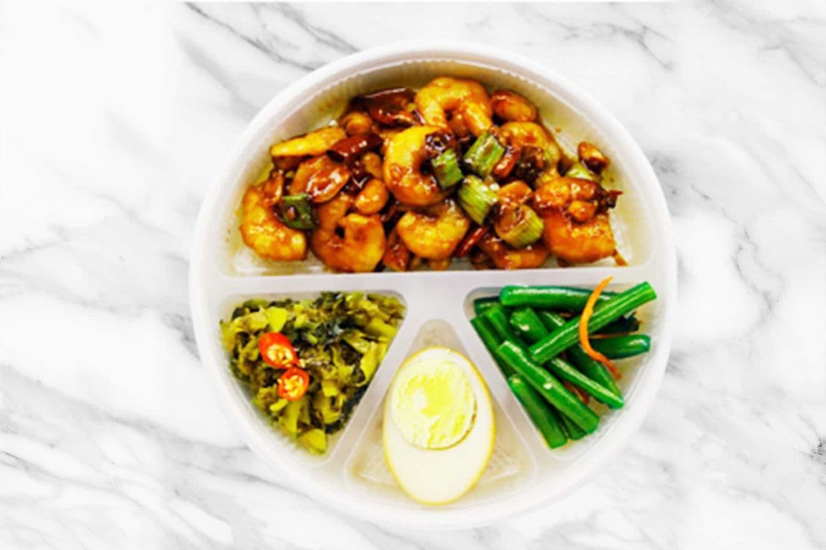 GongBao Shrimp Bento Box 宮保蝦仁便當