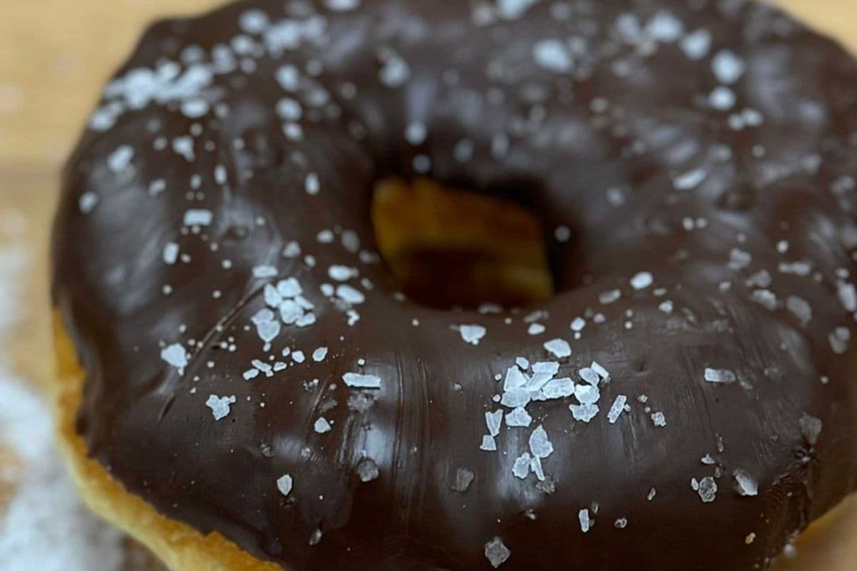 Sea Salt Dark Chocolate Donut