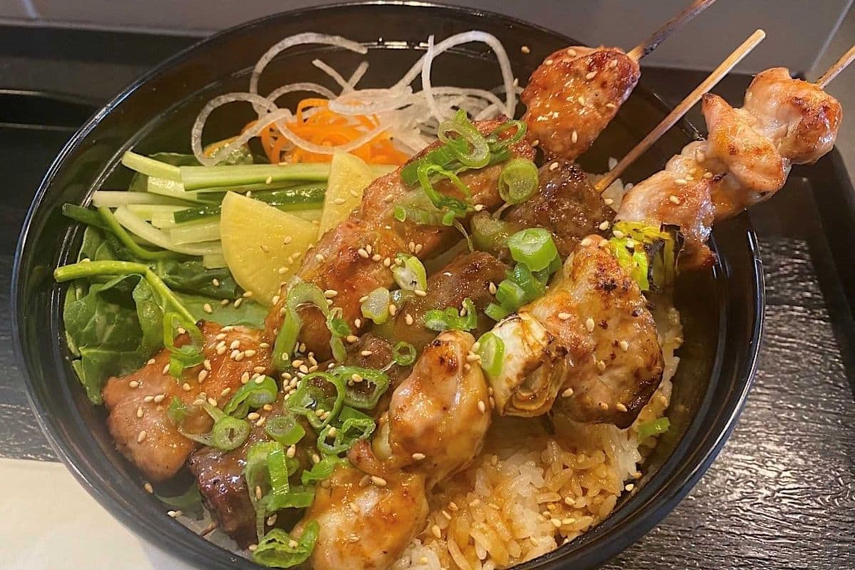 Skewer Teriyaki Don (Rice Bowl)