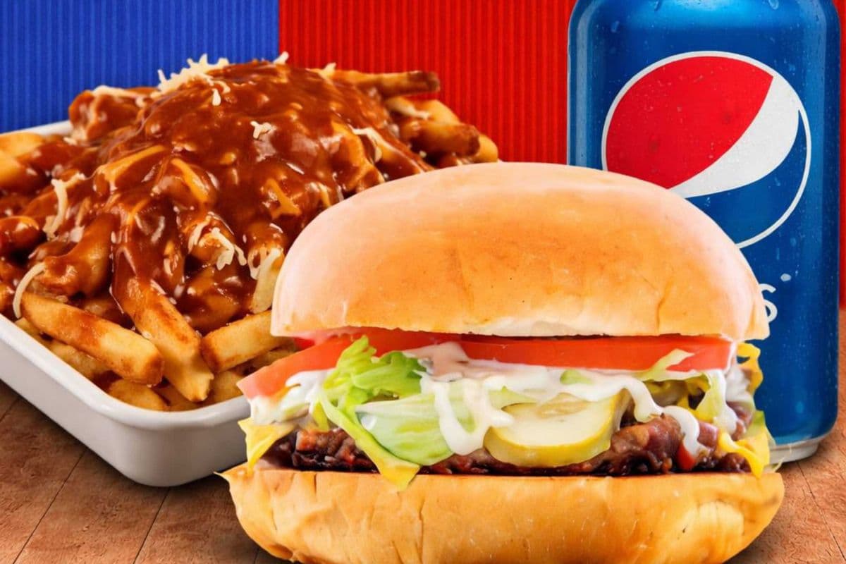 Fatboy + Fries and Gravy + Canned drink