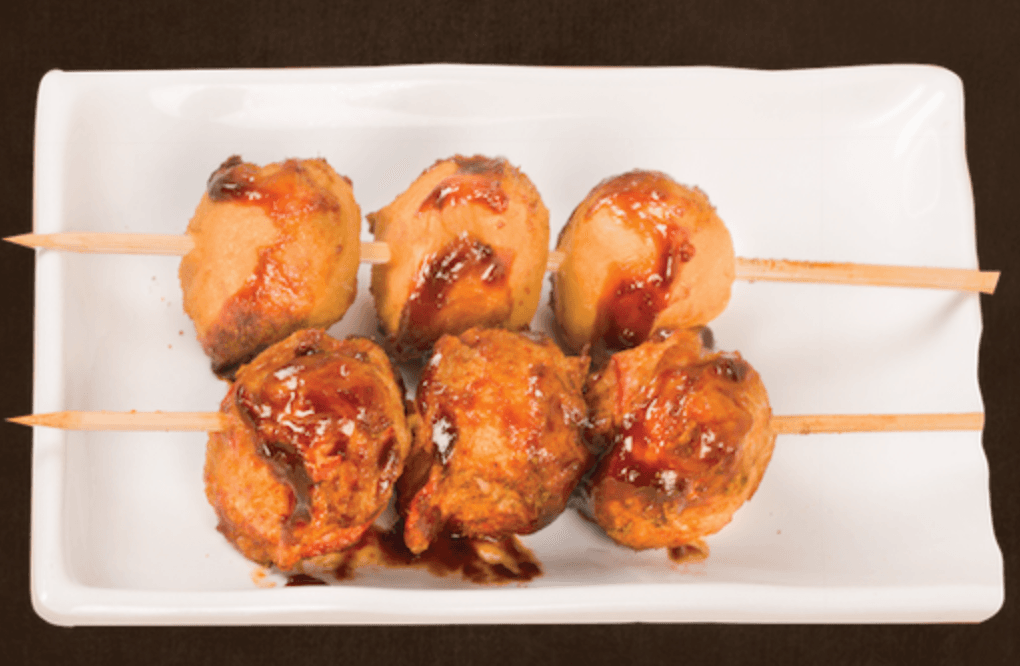 605. Fried Cuttlefish Balls (1 pc) 串烧花枝