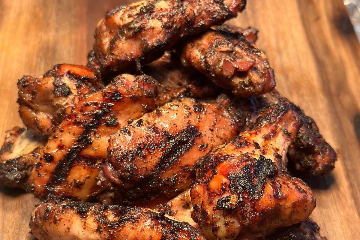 Smoked Chicken Wings - Jerk
