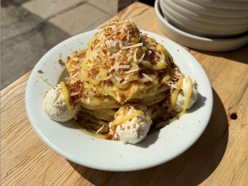 SKIP Coconut Cream Pie Pancakes