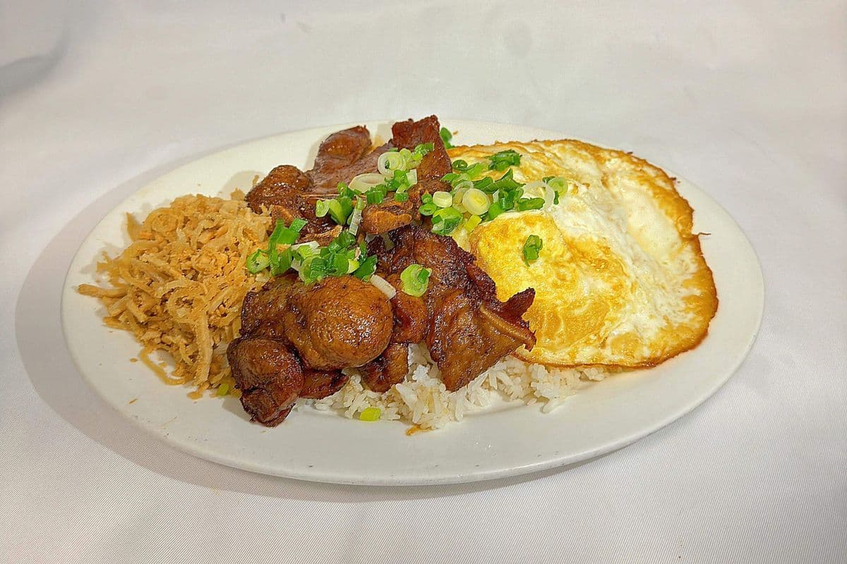 42b. Two Pork Chop and Two Fried Eggs