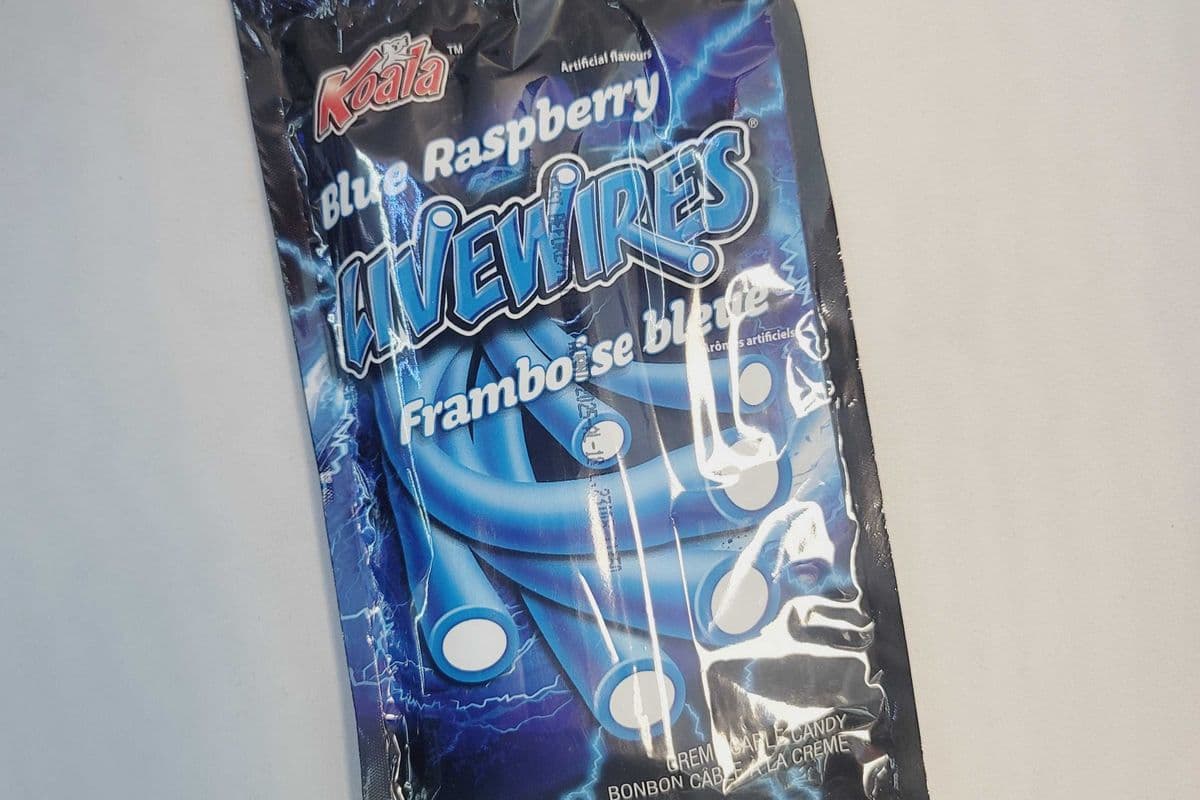 Blue Raspberry Livewires Creme Cable Candy (100 g)
