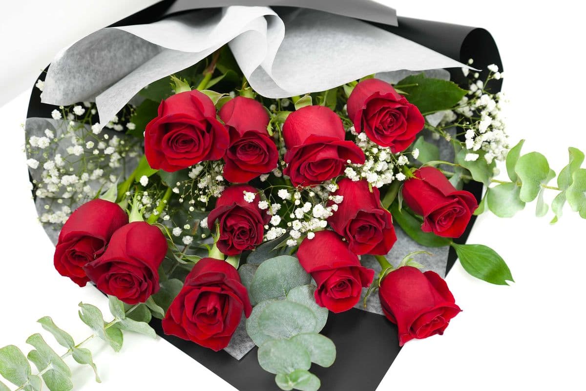 12 Premium Red Roses
