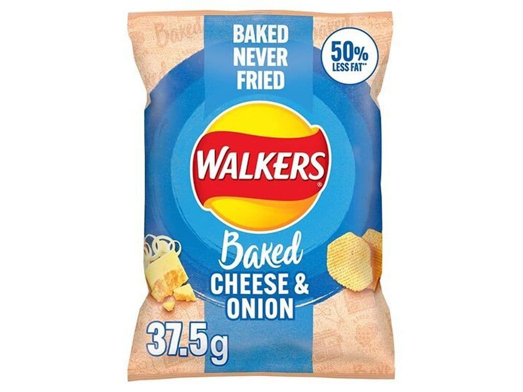 Walkers Baked Cheese and Onion British Crisps 37.5g UK