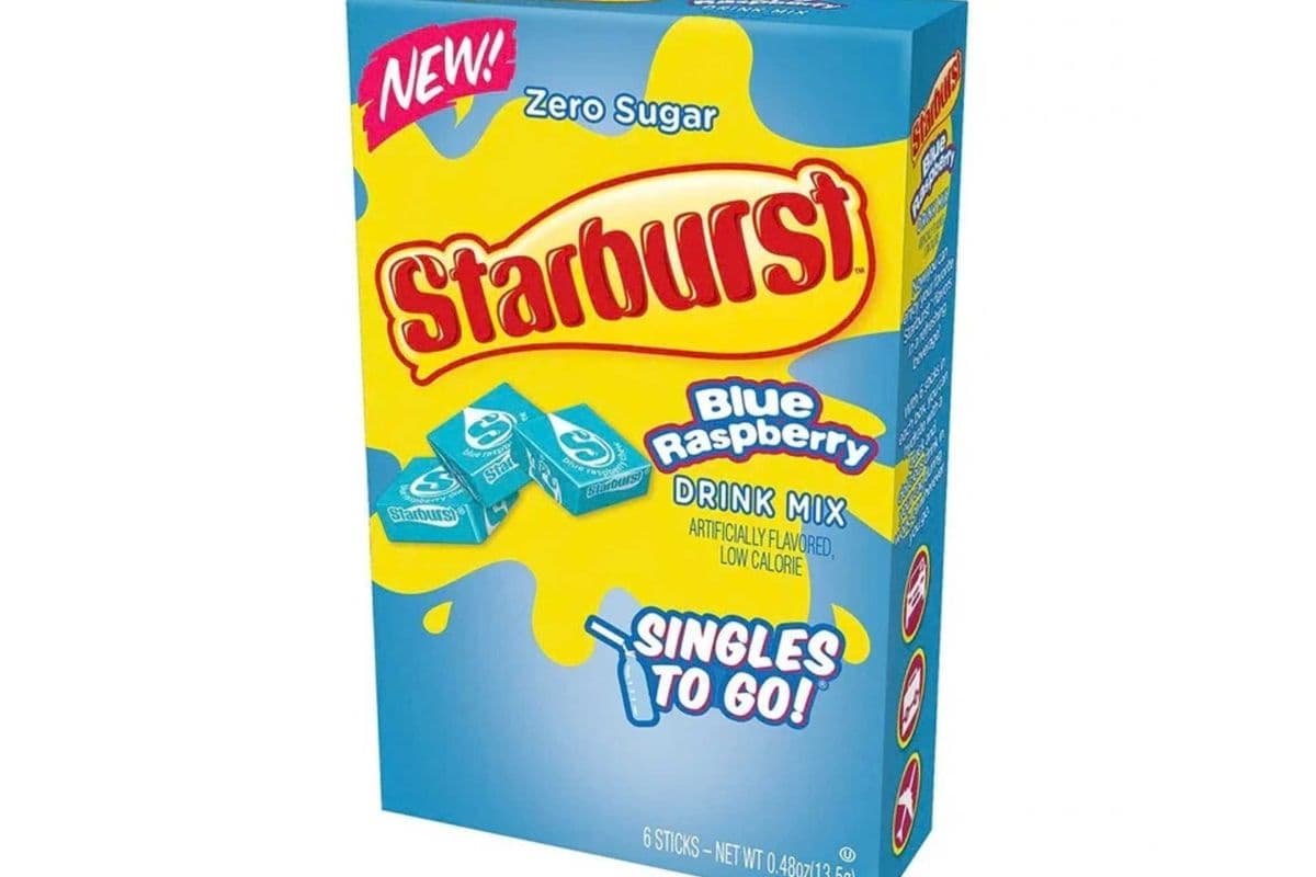 Starburst Blue Raspberry Singles To Go Drink Mix - Zero Sugar