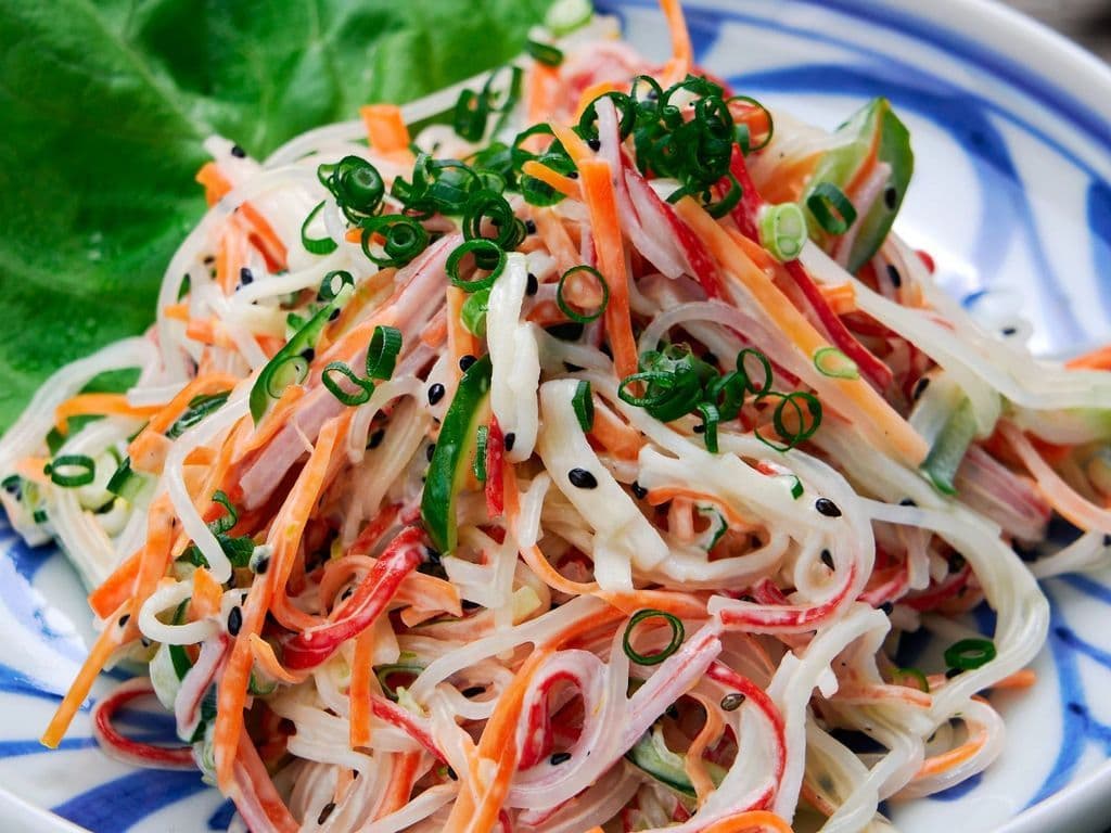 56. crab meat salad