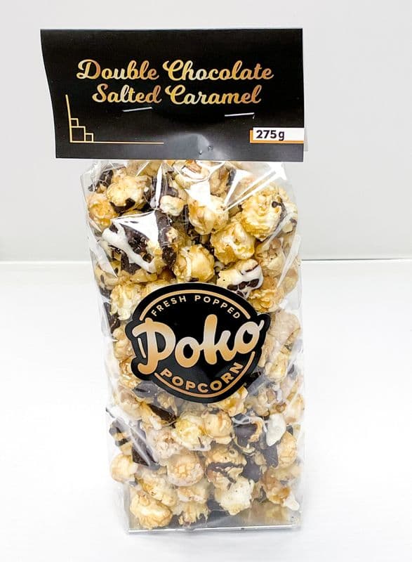 Double Chocolate Salted Caramel Popcorn (8 Cup Bag, Serves 2-4)