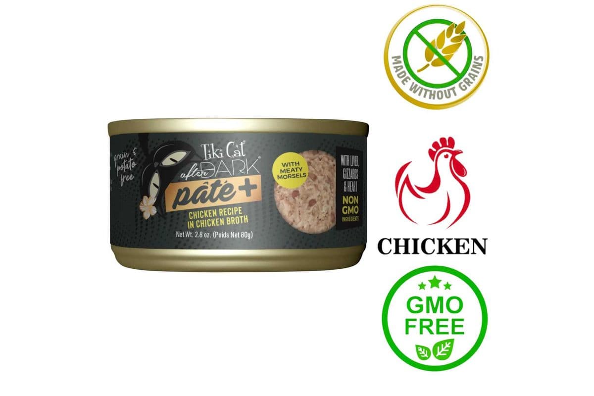 Tiki Cat - After Dark Chicken in Chicken Broth Canned Cat Food - 2.8 Oz