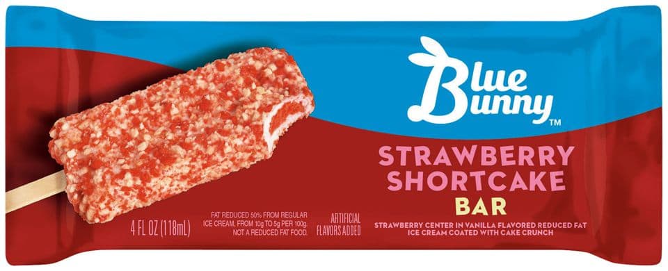 Blue Bunny Strawberry Shortcake
