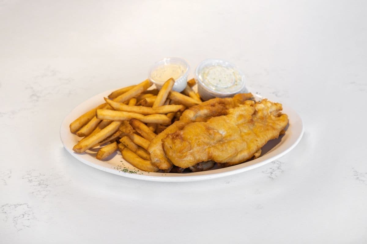 Battered Haddock and Fries