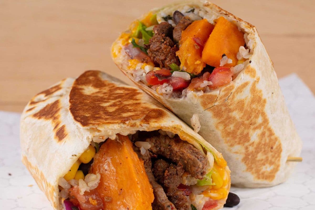 Steak and Sweet Potato Burrito