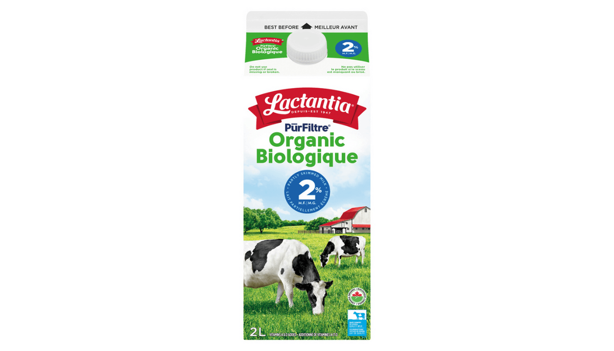 Lactantia BIOLOGIQUE - Lait 2% / Milk 2% 2L ORGANIC