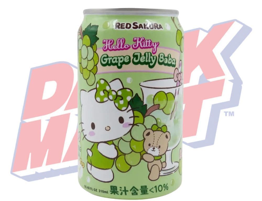 Hello Kitty Grape Jelly Aloe Vera Drink (Taiwan) - 310ml
