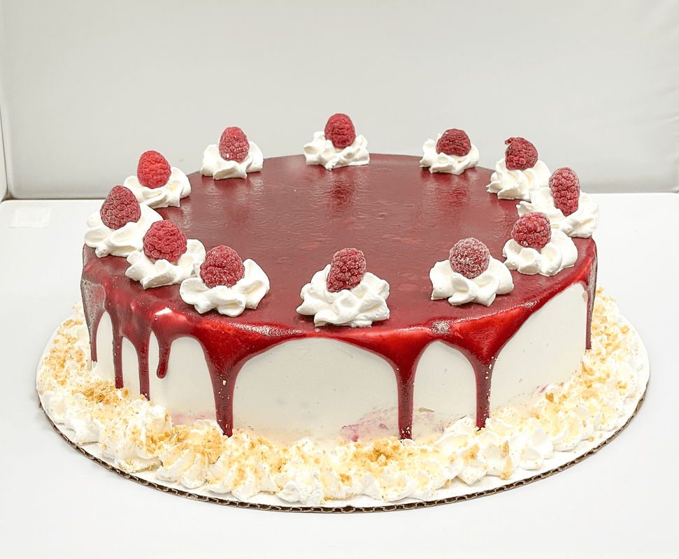 Mini Raspberry Cheesecake Ice Cream Cake