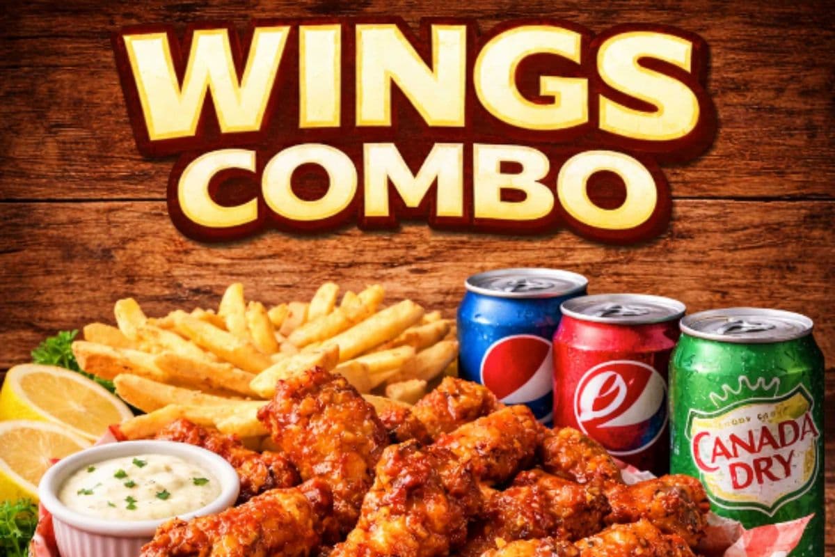 Large 10 Wings + Sides + Drinks