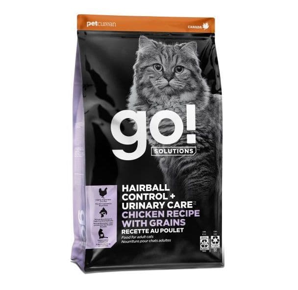 Petcurean Go! Hairball Control + Urinary Care Chicken Recipe with Grains Cat