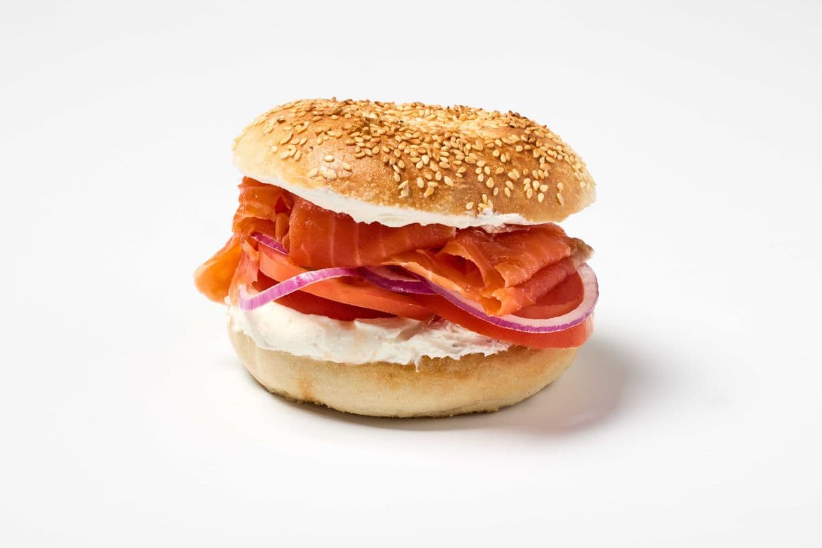 Cream Cheese & Smoked Salmon Bagel