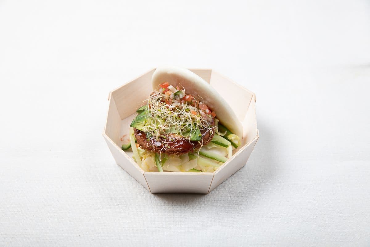 Veggie Chicken Burger Bao
