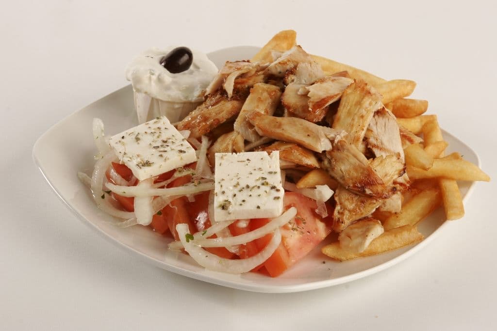 Assiette gyro au poulet / Chicken Gyro Plate