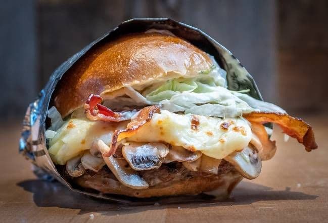 Mushroom Melt Burger