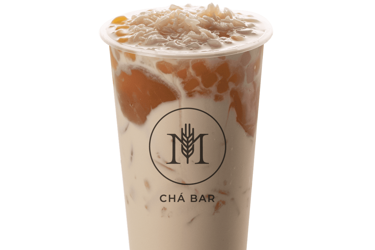 Osmanthus Jelly with Milk Tea