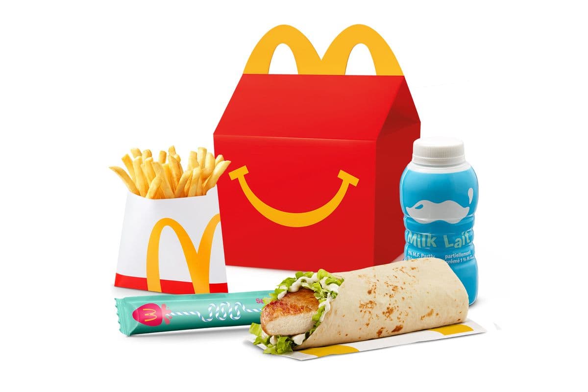 Happy Meal Grilled Chicken Snack Wrap with Small Fries [490-600 Cals]
