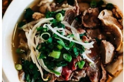 P40D Coconut Peanut Satay Pho City Special Noodle Soup