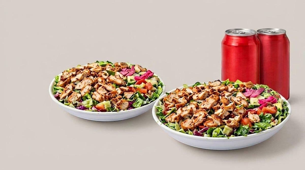 Trio #18 - Deux salades protéinées  + 2 breuvages