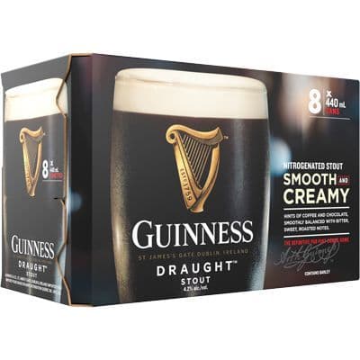 Guinness Brewing Pub Draught, 8 x 440 ml