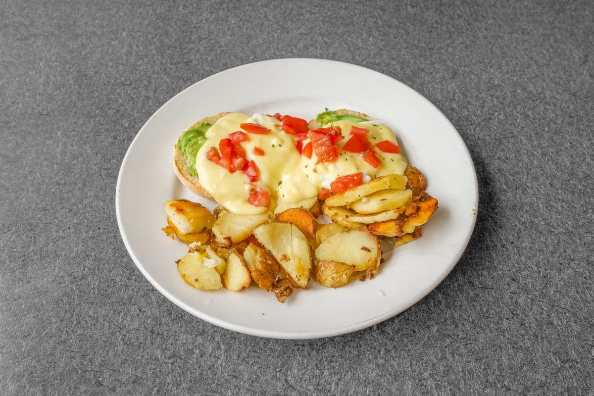 Avocado and Tomato Benny