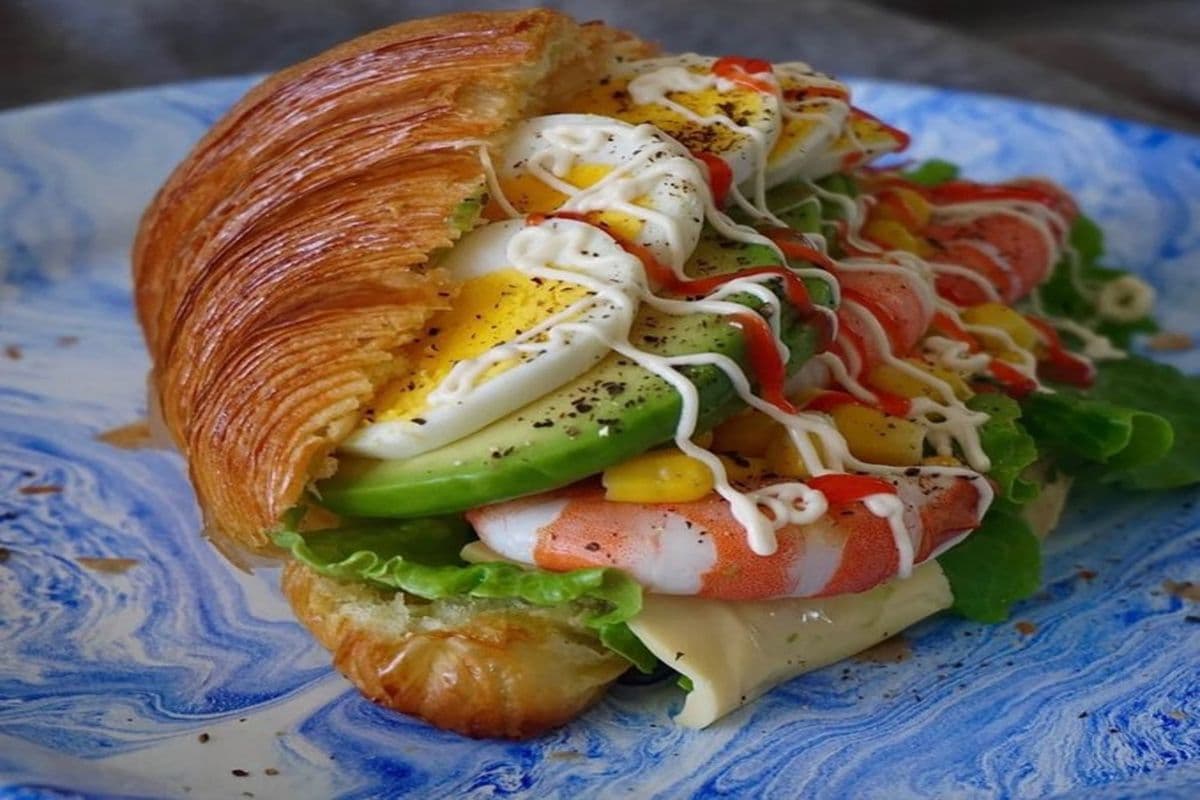 House Shrimp Croissant Sandwich