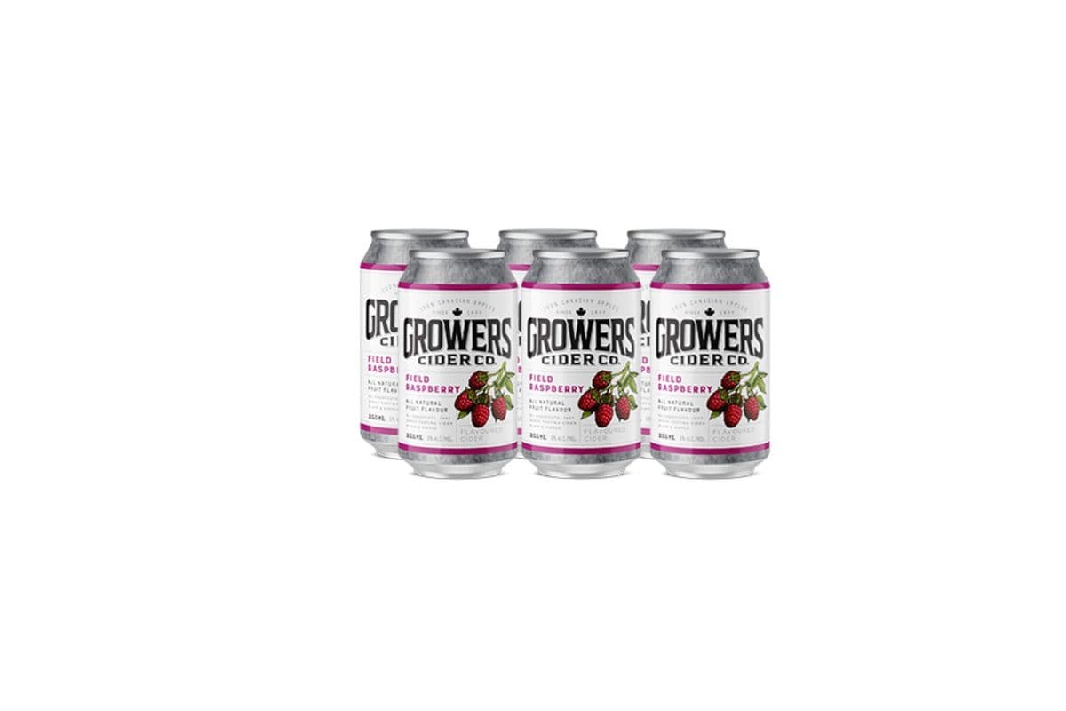 Growers Raspberry Cider (6 x 355ml Cans)