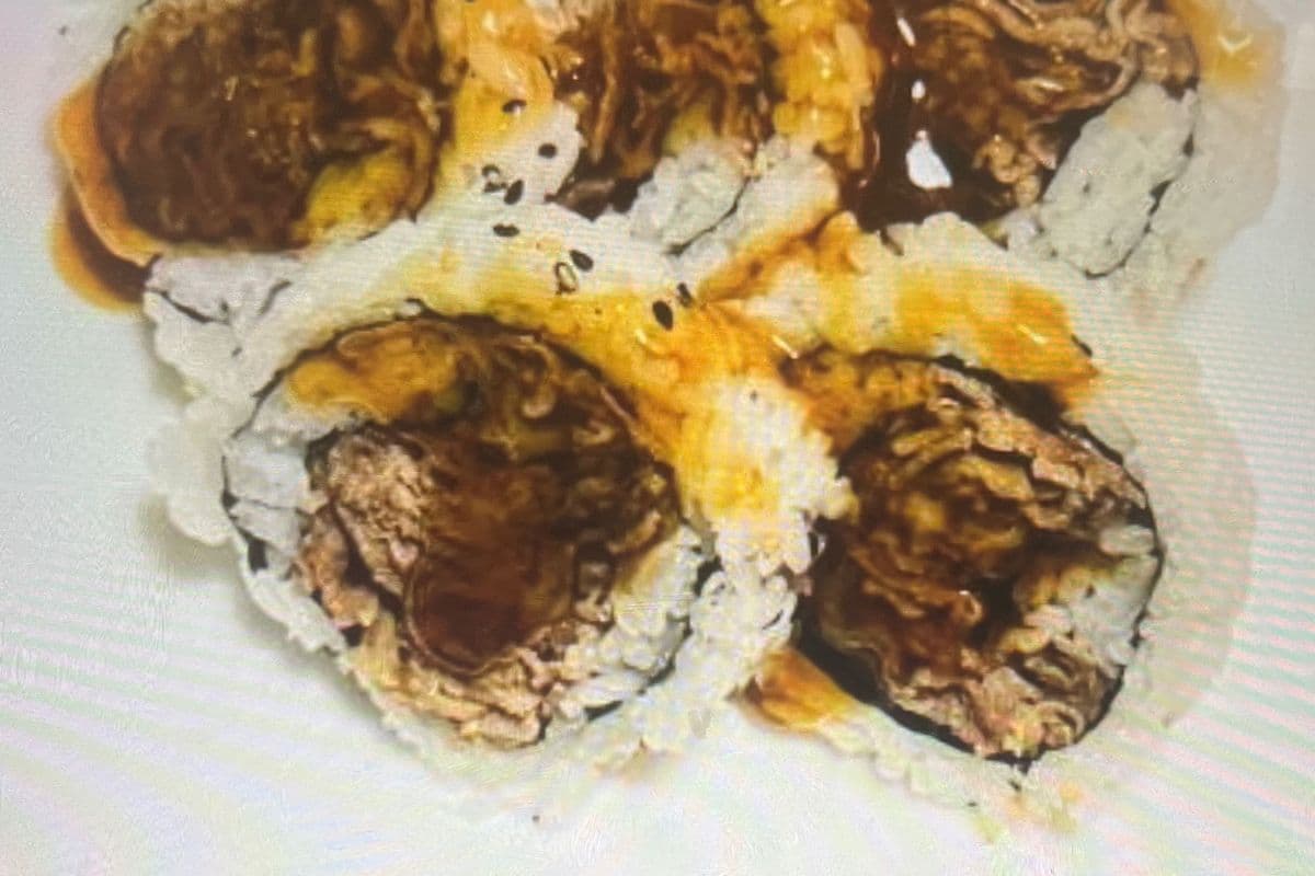 Beef Terriyaki Roll （铁板牛肉卷）5pcs