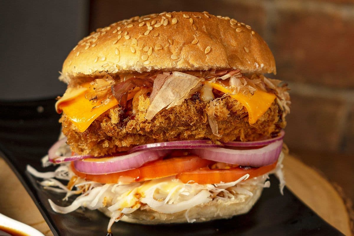 Teriyaki-Mayo Katsu Burger Combo