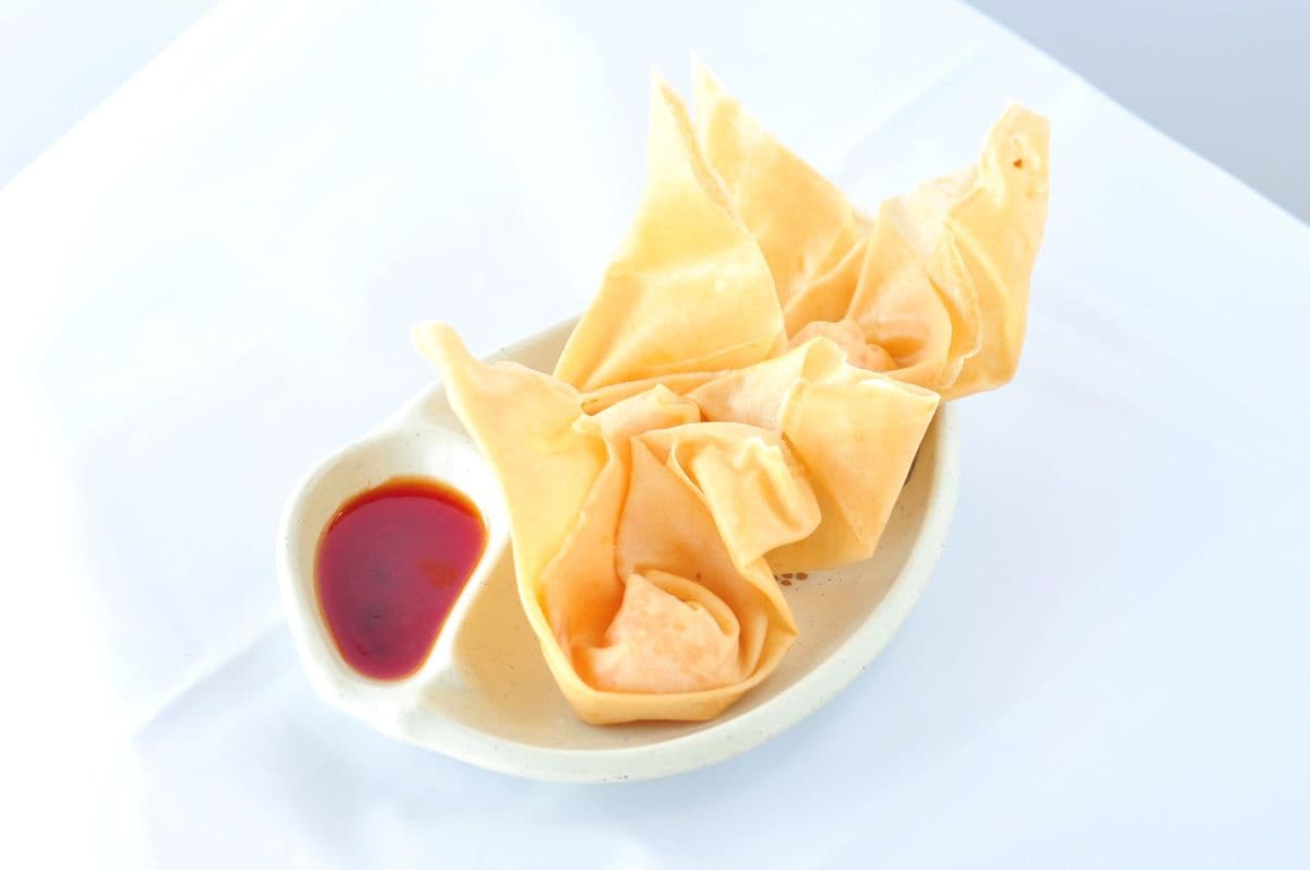 37. Deep-Fried Shrimp Wontons with Sweet-and-Sour Sauce