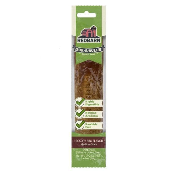 Redbarn Dur-A-Bulls Stick Hickory BBQ Flavor, Medium 1pc